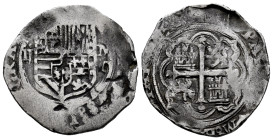 Philip II (1556-1598). 2 reales. ND (1572-1589). Mexico. O. (Cal-358). Ag. 6,18 g. Mintmark and assayer on the right. Choice F. Est...100,00. 

Span...