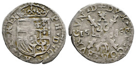 Philip II (1556-1598). Gross. 1588. Dole. (V.H.-349). Ag. 1m34 VF/Choice VF. Est...140,00. 

Spanish Description: Felipe II (1556-1598). Gross. 1588...