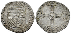 Philip II (1556-1598). 1 stuiver. 1592. Tournai. (Tauler-727). (Vanhoudt-317). (Vti-660). Ag. 2,03 g. A good sample. Scarce. Almost XF. Est...120,00. ...