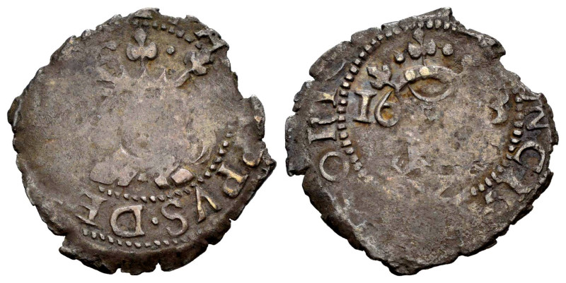 Philip IV (1621-1665). Dieciocheno. 1653. Valencia. (Cal-825). Ag. 2,06 g. Weak ...