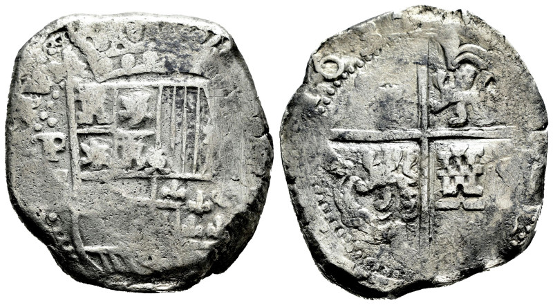 Philip IV (1621-1665). 8 reales. 1635. Potosi. (TR). (Cal-1461). Ag. 26,32 g. Ch...