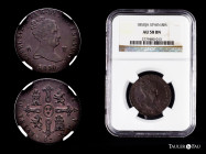 Elizabeth II (1833-1868). 8 maravedis. 1850. Jubia. (Cal-117). Ae. Slabbed by NGC as AU 58. Est...150,00. 

Spanish Description: Isabel II (1833-186...