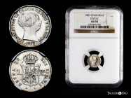 Elizabeth II (1833-1868). 1 real. 1853. Sevilla. (Cal-322). Ag. Slabbed by NGC as AU 58. Original luster. NGC-AU. Est...60,00. 

Spanish Description...