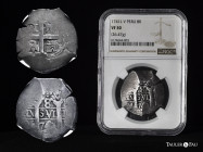 Philip V (1700-1746). 8 reales. 1741. Lima. V. (Cal-1320). Ag. 26,47 g. Slabbed by NGC as VF 30. (Top Pop), the finest known in the NGC census. NGC-VF...
