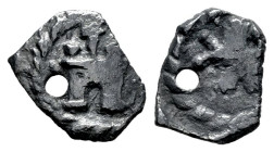 Ferdinand VI (1746-1759). 1/4 real. ND (1755). Santa Fe de Nuevo Reino. (Cal-20). (Restrepo-M91.1). Ag. 0,51 g. Holed. Rare. F. Est...100,00. 

Span...