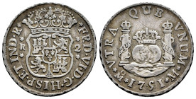 Ferdinand VI (1746-1759). 2 reales. 1751/41. Mexico. M. (Cal-290). Ag. 6,59 g. Overdate. Toned. Choice VF. Est...200,00. 

Spanish Description: Fern...