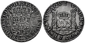 Ferdinand VI (1746-1759). 8 reales. 1760. Mexico. MM. (Cal-497). Ag. 26,49 g. Patina. Choice VF. Est...450,00. 

Spanish Description: Fernando VI (1...