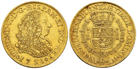 Ferdinand VI (1746-1759). 8 escudos. 1751. Lima. J. (Cal-764). (Cal onza-577). Au. 27,04 g. Minor nick on edge. Scarce. XF/Almost XF. Est...2500,00. ...