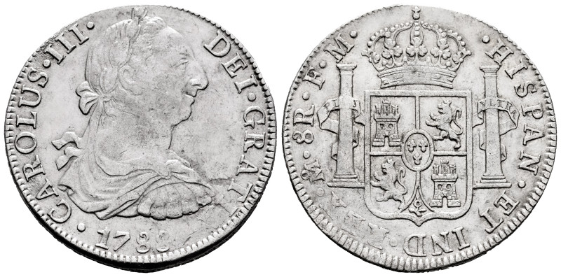 Charles III (1759-1788). 8 reales. 1788. Mexico. FM. (Cal-1132). Ag. 26,89 g. Ha...