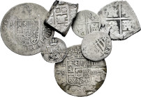 Lot of 7 Spanish silver coins from different periods. TO EXAMINE. Almost F/Choice F. Est...50,00. 

Spanish Description: Lote de 7 monedas de plata ...