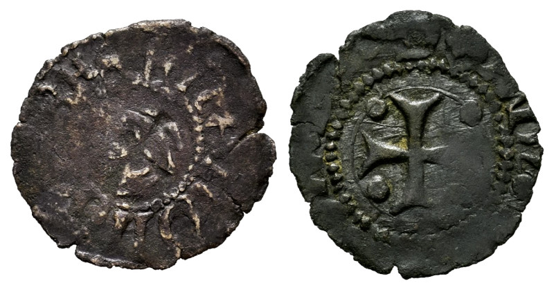 Ferdinand II (1479-1516). 1/2 cornado or Negrete. Pamplona. (Cal-Unlisted). (Ros...
