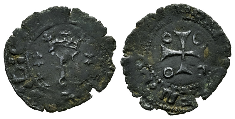 Charles I (1516-1556). Cornado. Pamplona. (Cal-40). (Ros-4.2.6/1). Anv.: F crown...