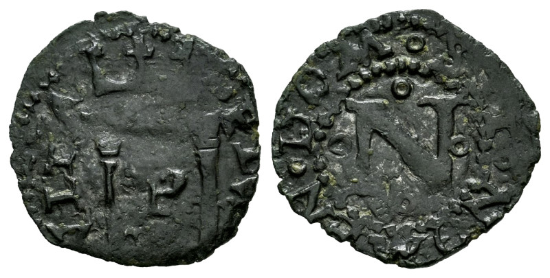 Charles I (1516-1556). Cornado. Pamplona. (Cal-43). (Ros-4.2.9 var.). Anv.: Crow...