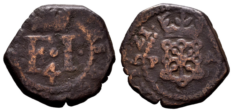 Philip III (1598-1621). 4 cornados. 1621. Pamplona. (Cal-80). (Ros-4.4.33 var.)....