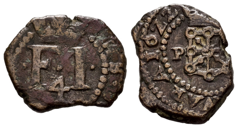 Philip IV (1621-1665). 4 cornados. 1622. Pamplona. (Cal-75). (Ros-4.5.14 var.). ...