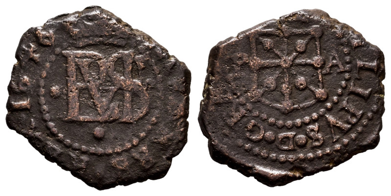 Philip IV (1621-1665). 1 maravedi. 1646. Pamplona. (Cal-92). (Ros-4.5.35). Ae. 3...