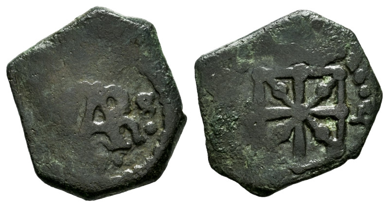 Charles II (1665-1700). 1 maravedi. (1686). Pamplona. (Cal-44). (Ros-4.6.2). Ae....