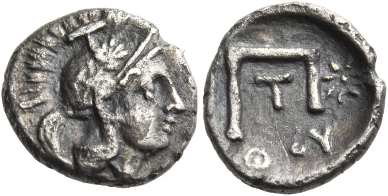 LUCANIA. Thourioi. Circa 300-280 BC. Pentetetartemorion (Silver, 8.5 mm, 0.42 g,...