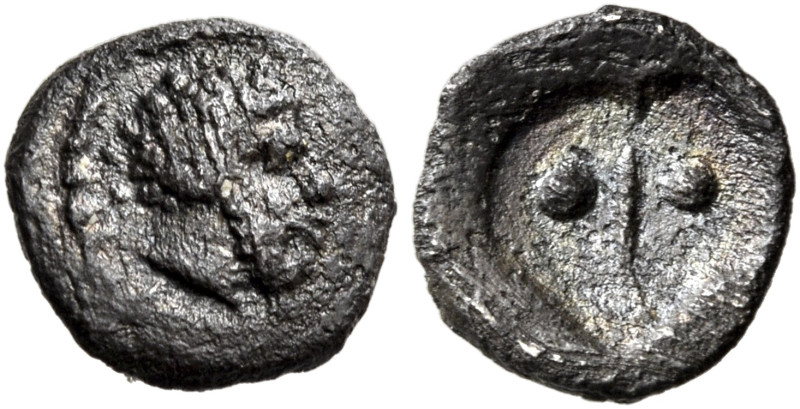 SICILY. Katane (?) or Naxos (?). Circa 415-412 BC. Hexas or Dionkion (Silver, 6 ...