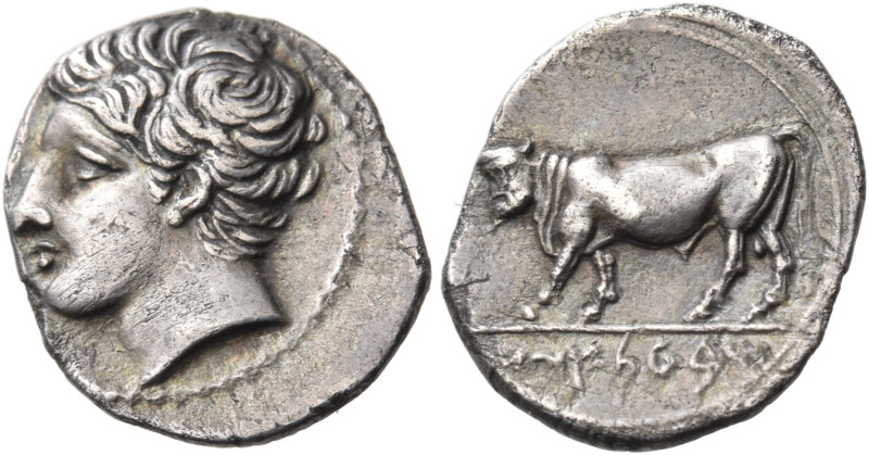 SICILY. Panormos (as Ziz). Circa 405-380 BC. Litra (Silver, 11 mm, 0.66 g, 12 h)...