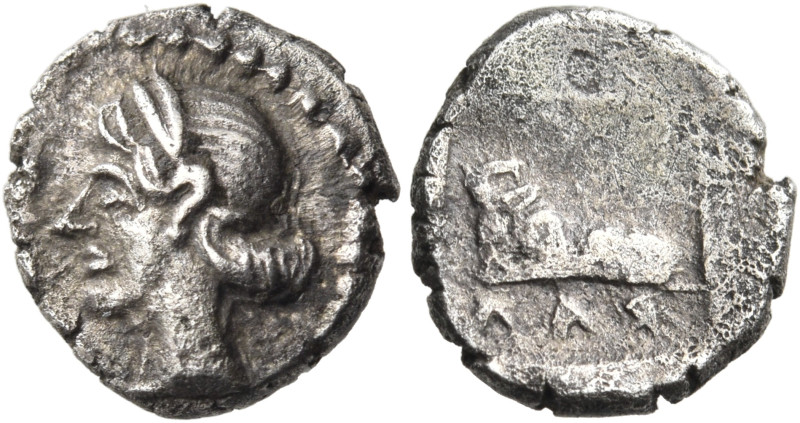 THESSALY. Larissa. Circa 479/475-460 BC. Obol (Silver, 9 mm, 0.61 g, 7 h). Head ...