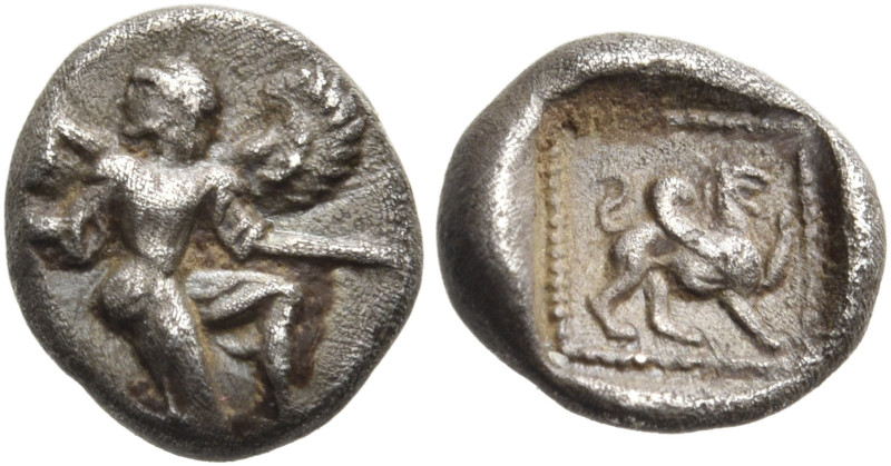 CARIA. Kaunos. Circa 490-470 BC. Tritartemorion (Silver, 7 mm, 0.49 g, 9 h). Win...