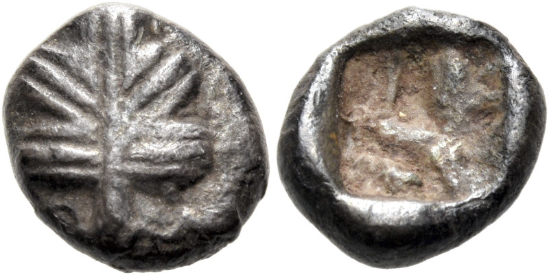 ISLANDS OFF CARIA, Rhodos. Kamiros. Circa 500-480 BC. Obol (Silver, 7 mm, 0.62 g...