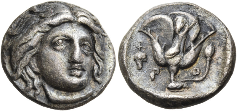 ISLANDS OFF CARIA, Rhodos. Rhodes. Circa 340-316 BC. Hemidrachm (Silver, 12 mm, ...