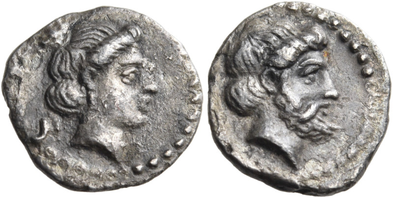 CILICIA. Nagidos. Circa 400-380 BC. Obol (Silver, 10.5 mm, 0.55 g, 9 h). Ν Head ...