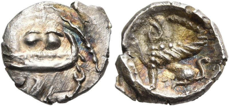 PHOENICIA. Byblos. Uncertain king, circa 420-400. 1/32 Shekel (Silver, 9 mm, 0.3...