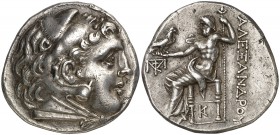 Imperio Macedonio. Alejandro III, Magno (336-323 a.C.). Callatis. Tetradracma. (S. 6721 var) (MJP. 918). 16,81 g. Atractiva. Ex Artemide Aste, 12/12/2...