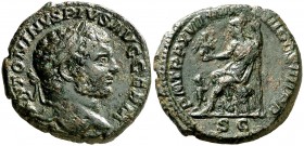 (214 d.C.). Caracalla. As. (Spink 6994) (Co. 264) (RIC. 533). 10,11 g. MBC.