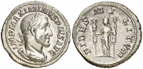 (235-236 d.C.). Maximino I. Denario. (Spink 8307 var) (S. 7a) (RIC. 7A). 2,91 g. MBC+.