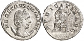 (250 d.C.). Herennia Etruscilla. Antoniniano. (Spink 9495) (S. 19) (RIC. 59b). 3,84 g. EBC-.