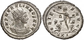 (274 d.C.). Aureliano. Antoniniano. (Spink 11572) (Co. 154) (RIC. 279). 3,80 g. Conserva el plateado original. EBC.