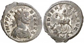 (278-280 d.C.). Probo. Antoniniano. (Spink 11953) (Co. 39) (RIC. 157). 3,99 g. Restos del plateado original. MBC+.