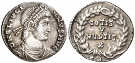 (361-362 d.C.). Juliano II. Siliqua. (Spink 19129) (S. 157a-b) (RIC. 363-365). 2,05 g. MBC+.