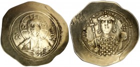 Nicéforo III, Botaniates (1078-1081). Constantinopla. Histamenon nomisma de electrón. (Ratto 2049) (S. 1883). 4,10 g. Convexa. Ex Áureo 05/04/1995, nº...