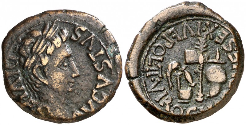 Cartagonova (Cartagena). Octavio Augusto. Semis. (FAB. 594) (ACIP. 3138). 7,19 g...
