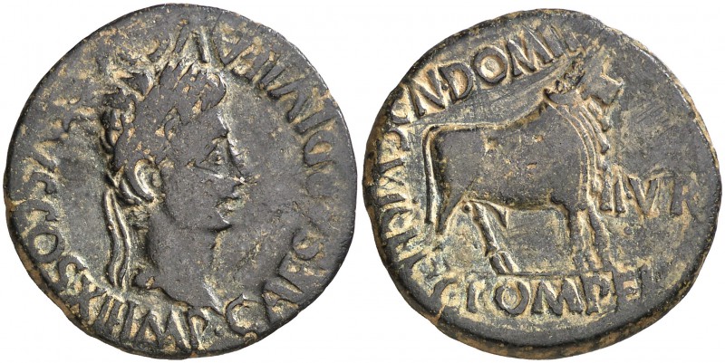 Celsa (Velilla de Ebro). Octavio Augusto. As. (FAB. 811) (ACIP. 3169a). 10,23 g....