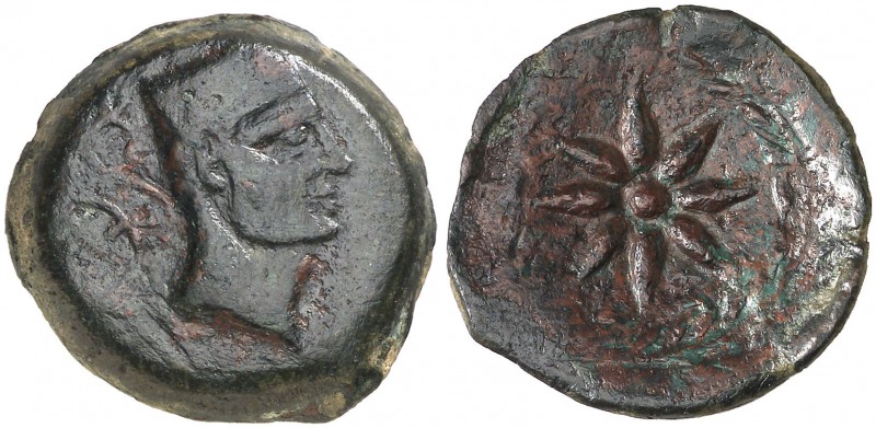Malaca (Málaga). Semis. (FAB. 1733) (ACIP. 802). 8,65 g. MBC/MBC+.