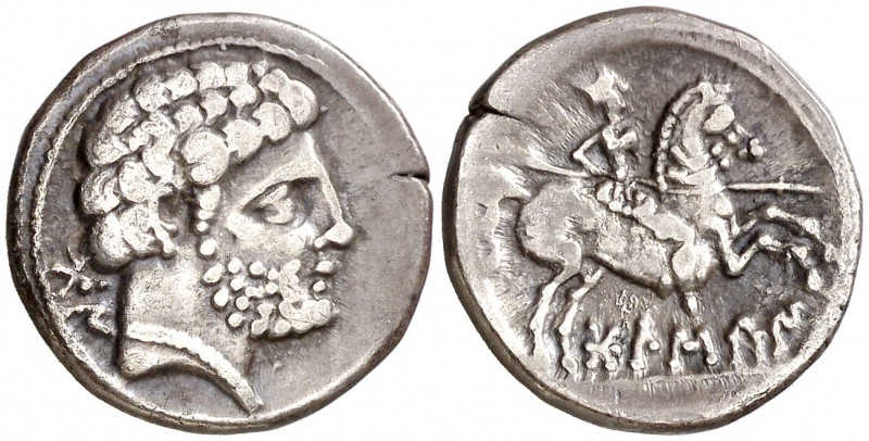 Bolscan (Huesca). Denario. (FAB. 1911) (ACIP. 1417). 4,01 g. MBC.