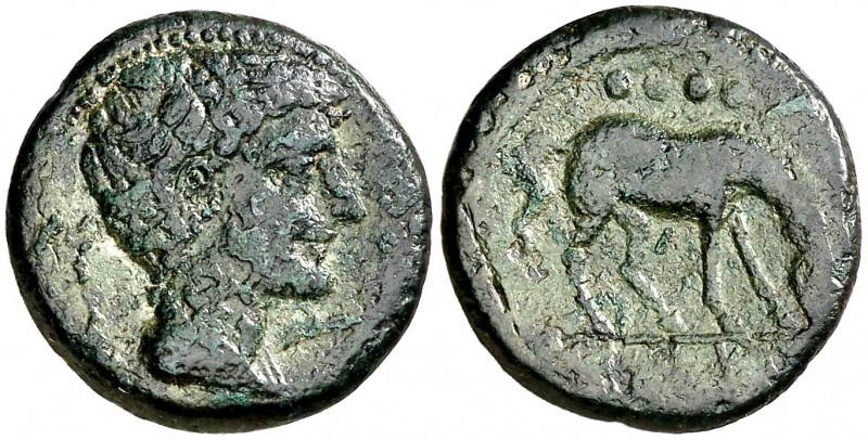 Cese (Tarragona). Triente. (FAB. 2323) (ACIP. 1132). 4,54 g. Escasa. MBC-.