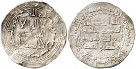 AH 172. Emirato independiente. Hixem I. Al Andalus. Dirhem. (V. 70) (Fro. 2). 2,69 g. Raya que cruza el anverso. MBC.
