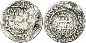 AH 337. Califato. Abderrahman III. Medina Azzahra. Dirhem. (V. 417) (Fro. 136). 2,62 g. MBC.