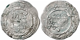 AH 339. Califato. Abderrahman III. Medina Azzahra. Dirhem. (V. 419) (Fro. 13). 2,71 g. MBC.