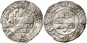 AH 402. Califato. Hixem II (2º reinado). Al Andalus. Dirhem. (V. 702) (Fro. 7). 3,79 g. Rara. MBC.