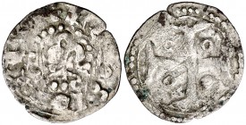 Ramon Berenguer III (1096-1131). Barcelona. Diner. (Cru.V.S. 31.3) (Cru.C.G. 1839b). 0,73 g. Leyenda exterior que inicia a las 6h del reloj. Rayitas. ...