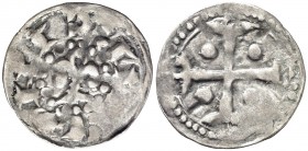 Ramon Berenguer IV (1131-1162). Barcelona. Diner. (Cru.V.S. 33) (Cru.C.G. 1846). 0,79 g. MBC.