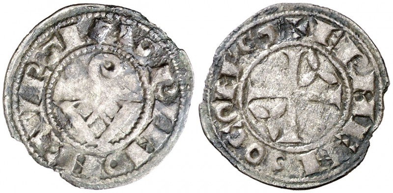 Ermengol VIII (1184-1209). Agramunt. Diner. (Cru.V.S. 119 var) (Cru.C.G. 1935a v...